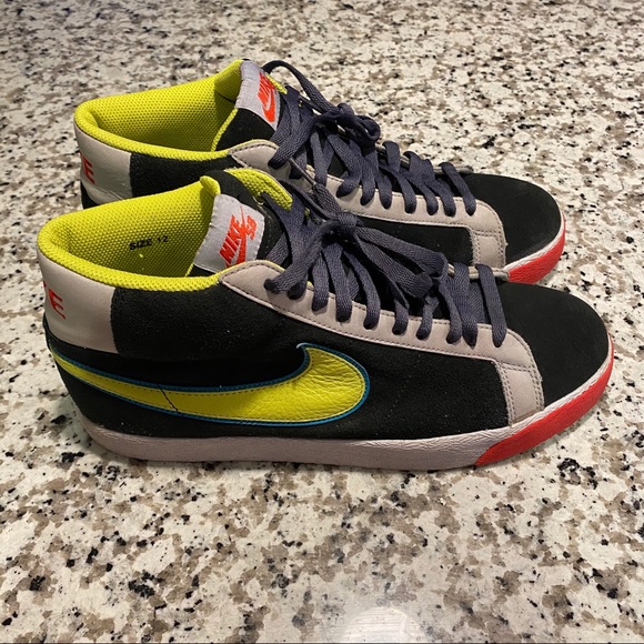2008 NIKE DUNK BLAZER SB PACMAN BLACK CACTUS BLUE main image 11